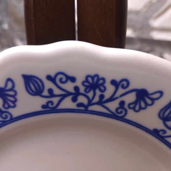 1960s Homer Laughlin China American Rose Country Blue Salad Plates-Set of 2 - Picture 8 of 13